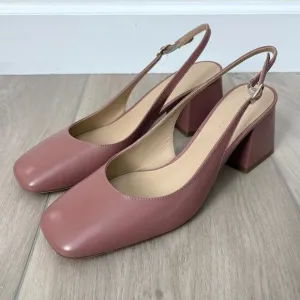 M. Gemi The Diletta Slingback Heels Size 38.5 8 Classic Dainty Feminine Modern