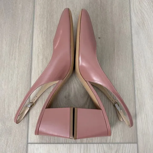 M. Gemi The Diletta Slingback Heels Size 38.5 8 Classic Dainty Feminine Modern