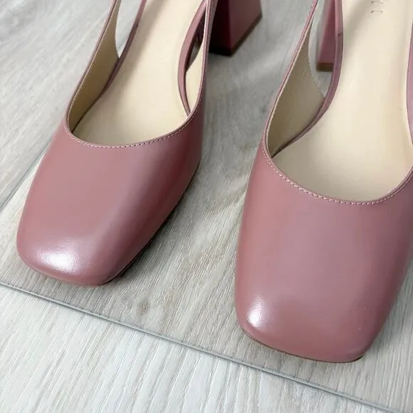M. Gemi The Diletta Slingback Heels Size 38.5 8 Classic Dainty Feminine Modern