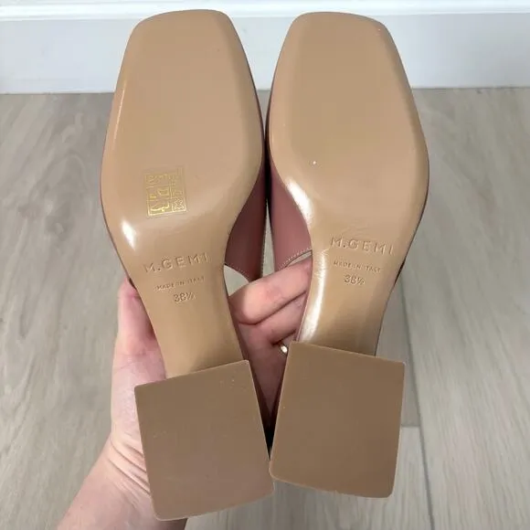 M. Gemi The Diletta Slingback Heels Size 38.5 8 Classic Dainty Feminine Modern