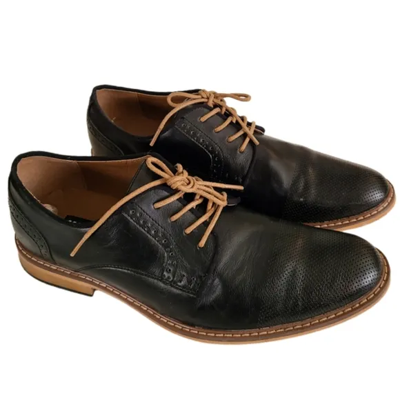 MADDEN M-ALK PERFORATED BLACK OXFORDS