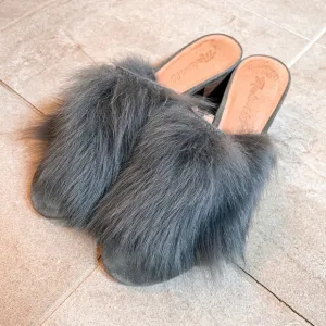 Madewell 100% Wool Genuine Leather Heeled Mule Sz 7.5
