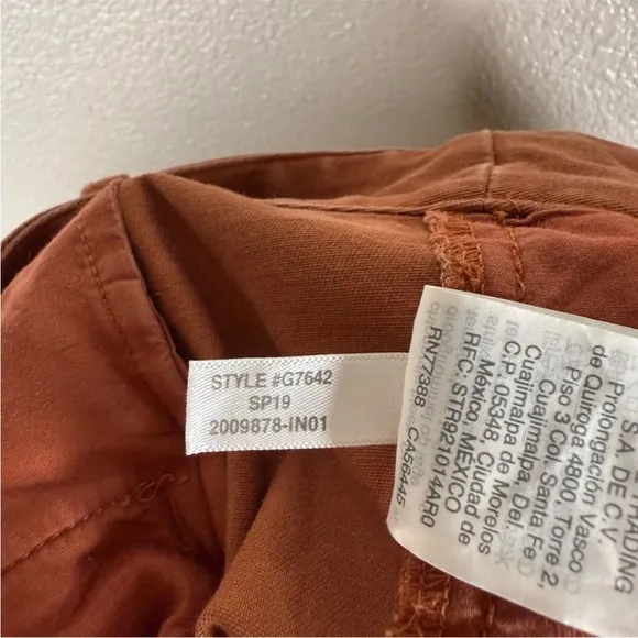 Madewell Pleated Burnt Sienna Dark Rust Terrakotta High Waisted Wide Leg Pants 4