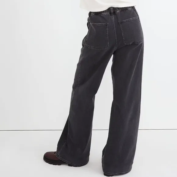 Madewell super wide jeans Bessemer black wash