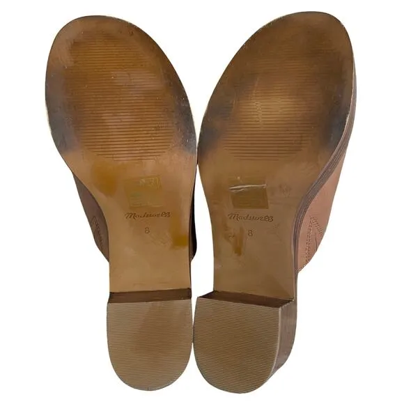 MADEWELL THE  JANEEN PLATFORM MULE BROWN SIZE 8