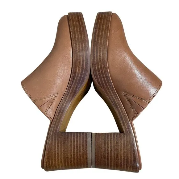 MADEWELL THE  JANEEN PLATFORM MULE BROWN SIZE 8