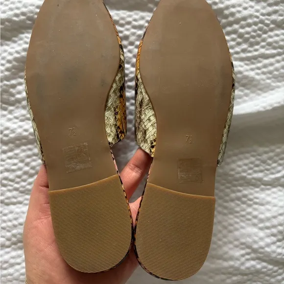 Madewell The Minimalist Cory Mule in Snake Embossed Leather