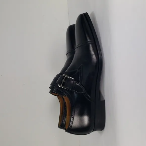 MAGNANNI 12723 BLACK  LEATHER MONK STRAP OXFORD DRESS SHOES MEN'S US 10 M EUR 43