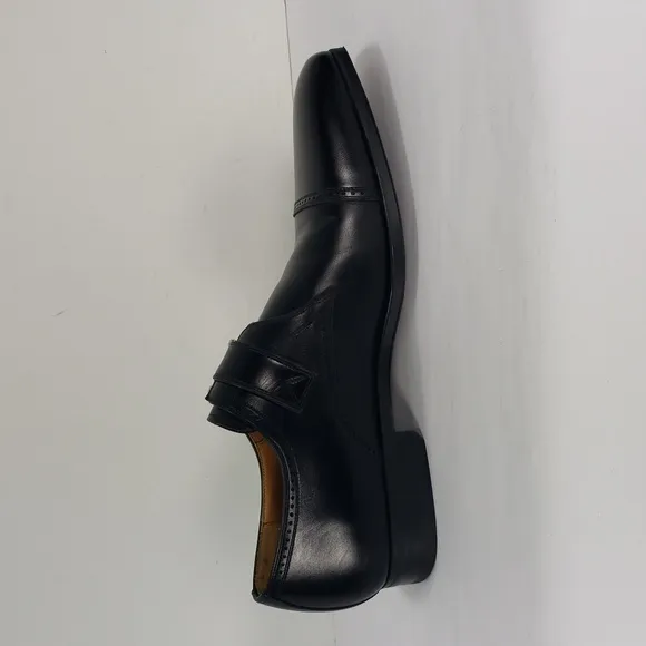 MAGNANNI 12723 BLACK  LEATHER MONK STRAP OXFORD DRESS SHOES MEN'S US 10 M EUR 43