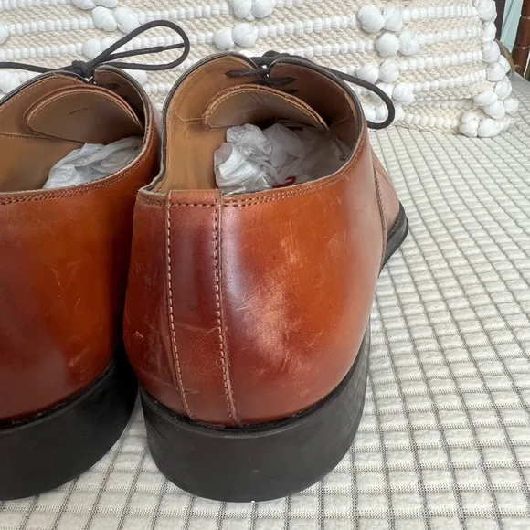 Magnanni Brown Oxford Dress Shoes Cap-Toe Design