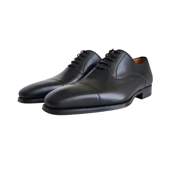 Magnanni Cap Toe Oxfords in Black Men's Size 8