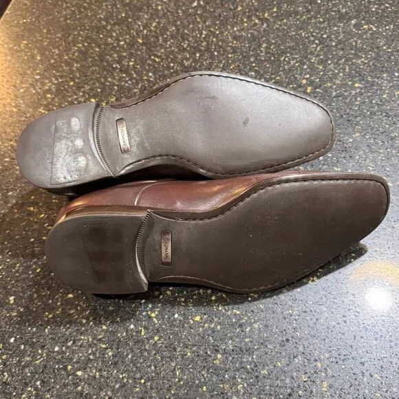 Magnanni Frederico Cap Toe Oxfords. Dark Brown. Size 9D.