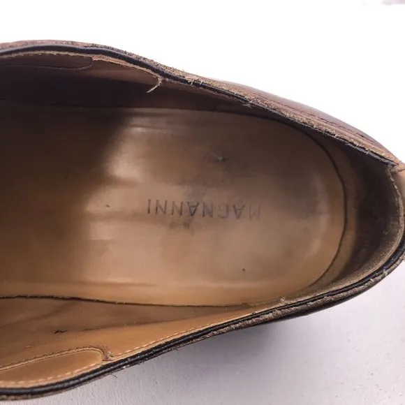 Magnanni Romelo Brown Leather Dress Oxfords 9.5M