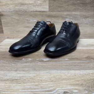 Magnanni Toledo Black Leather Cap Toe Oxford Dress Shoe Men's Size EU 44.5