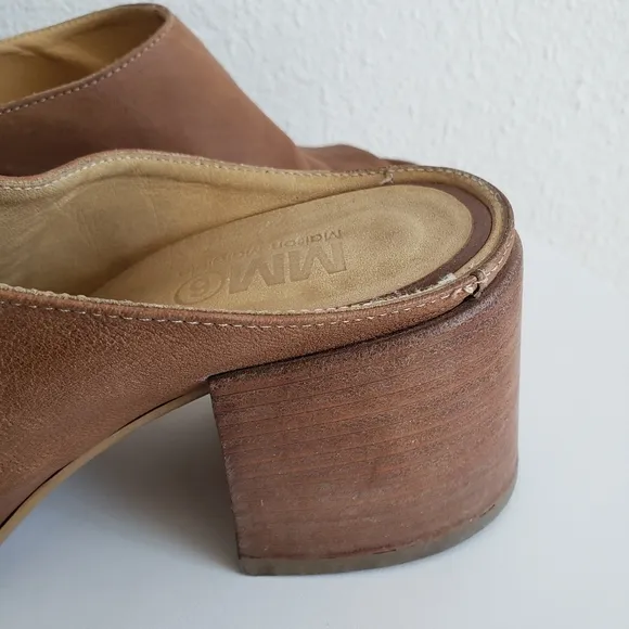 Maison Margiela MM6 Luxe Women Heeled Mules Open Toe Slipons#