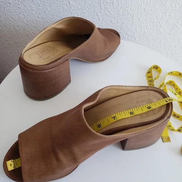 Maison Margiela MM6 Luxe Women Heeled Mules Open Toe Slipons#