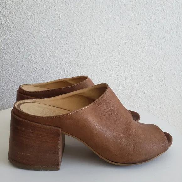 Maison Margiela MM6 Luxe Women Heeled Mules Open Toe Slipons#