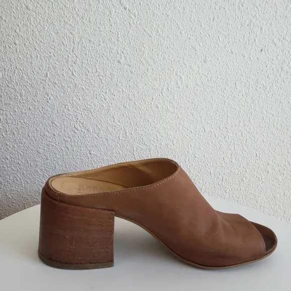 Maison Margiela MM6 Luxe Women Heeled Mules Open Toe Slipons#