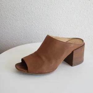 Maison Margiela MM6 Luxe Women Heeled Mules Open Toe Slipons#
