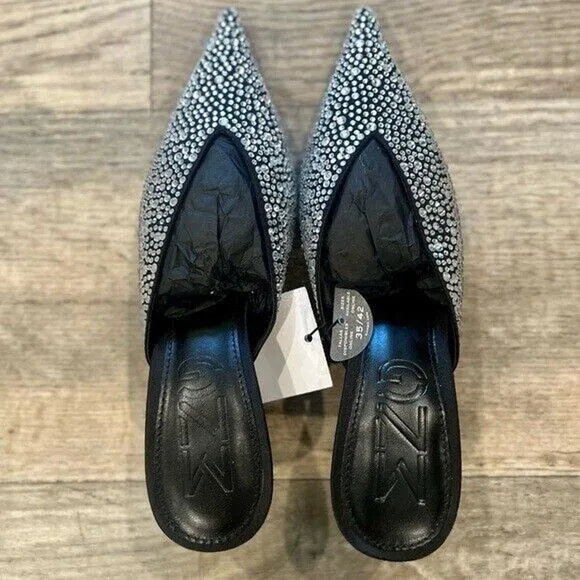 MANGO Bejeweled Mules NWT