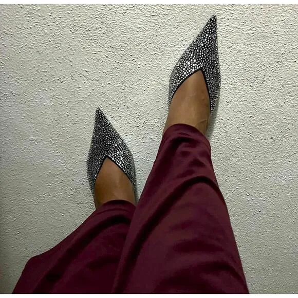 MANGO Bejeweled Mules NWT
