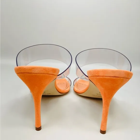 Manolo Blahnik Scolto 90MM PVC Mules