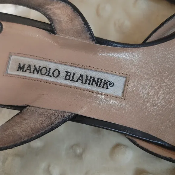 Manolo Blahnik Slingback Heels Size 39.5