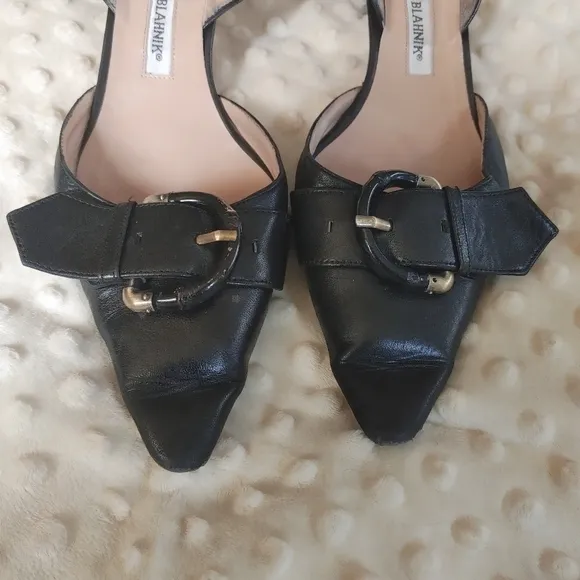Manolo Blahnik Slingback Heels Size 39.5