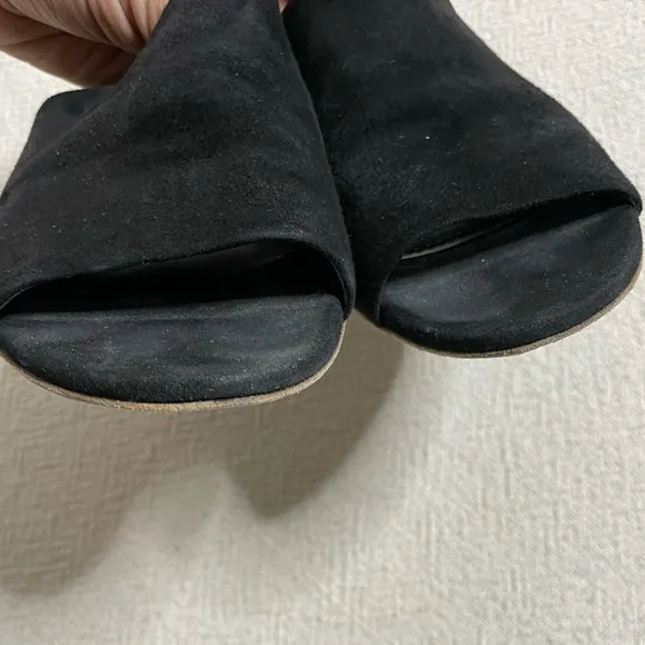 Mansur Gavriel Black Suede Flat Mules 6