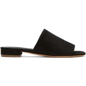 Mansur Gavriel Black Suede Flat Mules 6