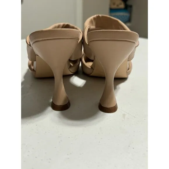 Marc Fisher Heaton Pointy Toe High Hell Mules  4&quot; Heels 8.5