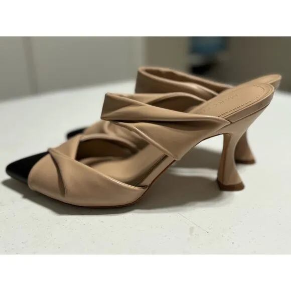 Marc Fisher Heaton Pointy Toe High Hell Mules  4&quot; Heels 8.5