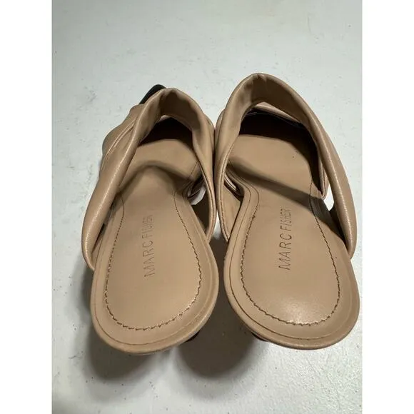 Marc Fisher Heaton Pointy Toe High Hell Mules  4&quot; Heels 8.5