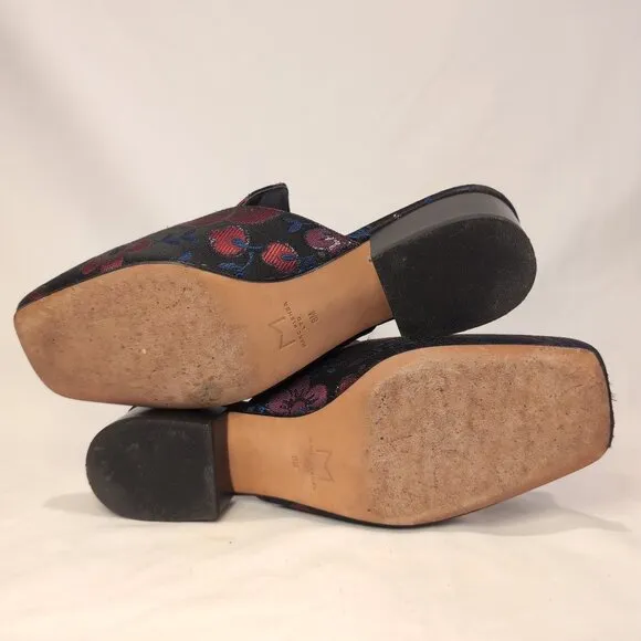 Marc Fisher Lailey Floral Jacquard Block Heel Mule