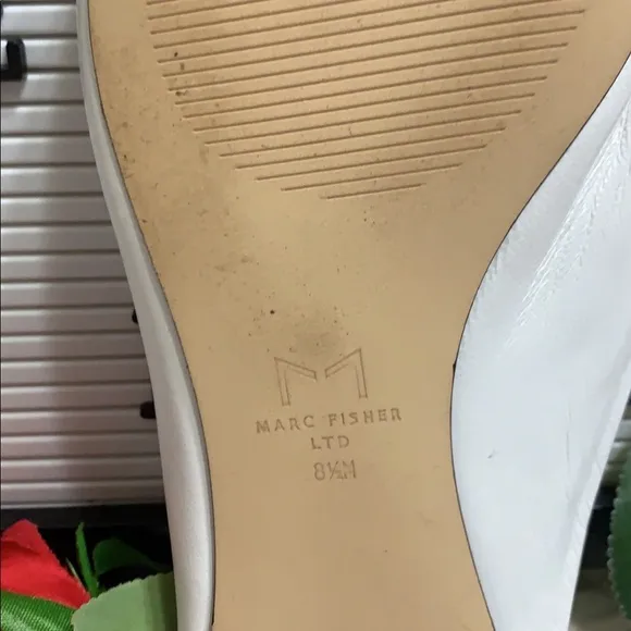 Marc Fisher Sheen Flat Mules