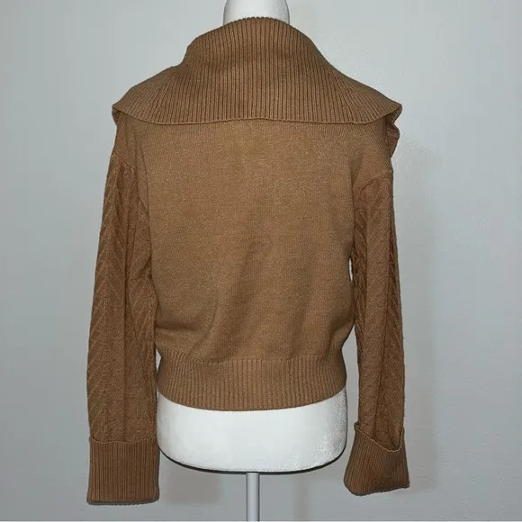 Marc New York sweater. Tan color. Size S. Collared sweater. NWT