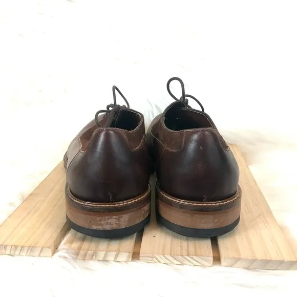 Marco Vittorio Siena Chestnut Plain Toe Oxfords