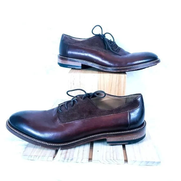 Marco Vittorio Siena Chestnut Plain Toe Oxfords