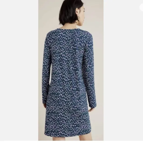 Marimekko Huokaus Tahtiniitty Jersey Floral Dress NWOT Purple Tulip Print