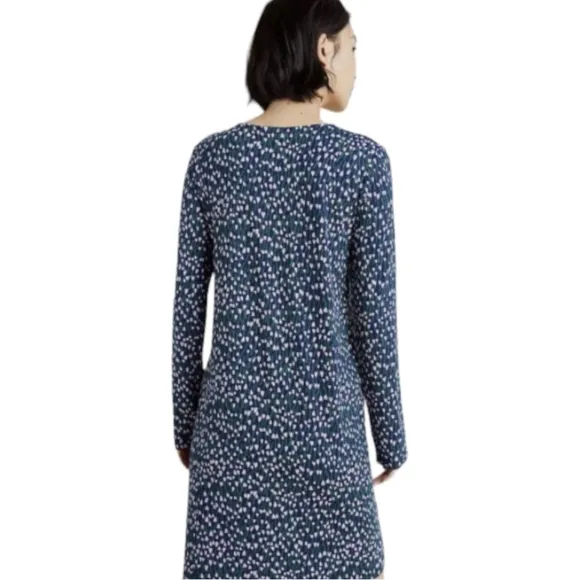 Marimekko Huokaus Tahtiniitty Jersey Floral Dress NWOT Purple Tulip Print