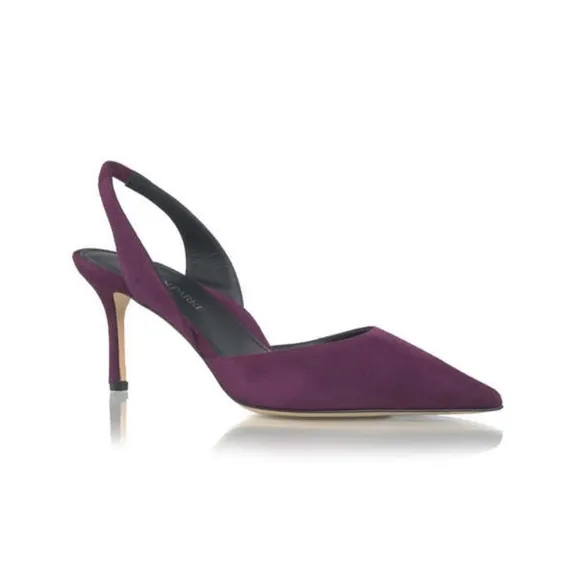 Marion Parke / Eleanor Slingback 70 Suede Pump / Size 41 / 10.5 - 11 / $585