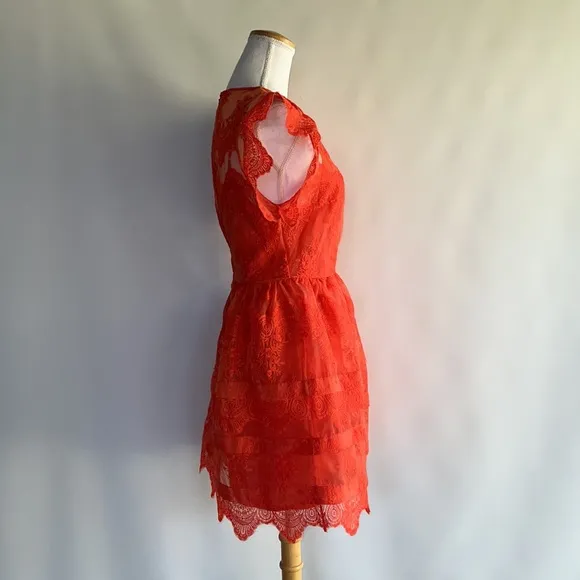 Marissa Webb Embroidered Fit and Flare Dress - sz S