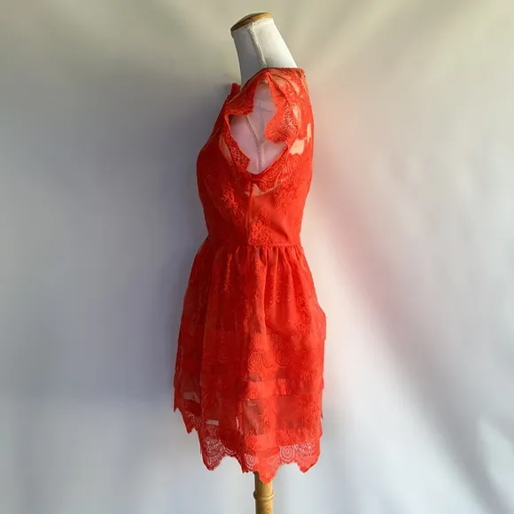 Marissa Webb Embroidered Fit and Flare Dress - sz S