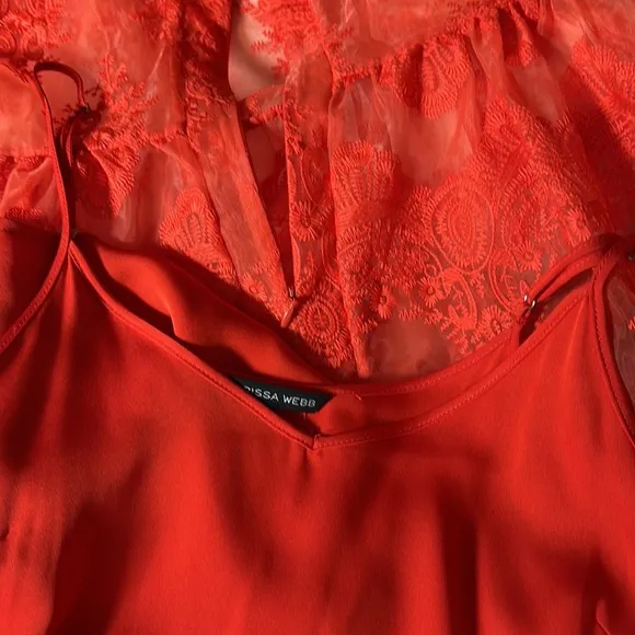 Marissa Webb Embroidered Fit and Flare Dress - sz S