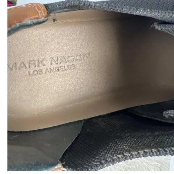 Mark Nason Men’s Shogun Mondo Slip On Sneakers Black Mesh Size 14