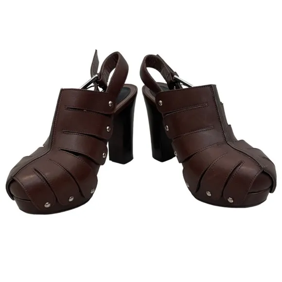 Marni Leather Clogs Heels