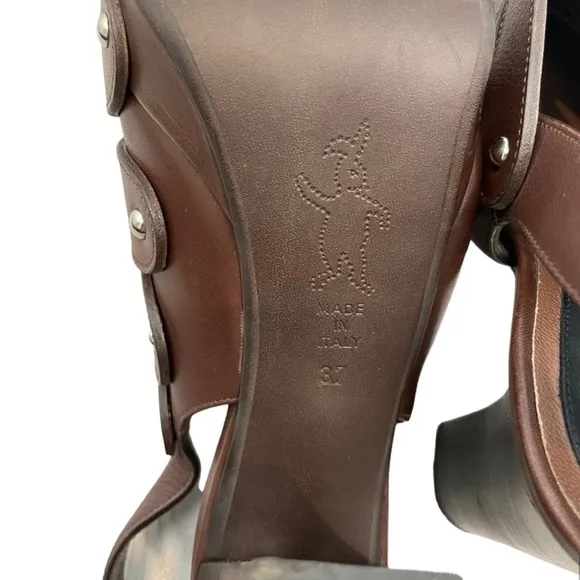 Marni Leather Clogs Heels
