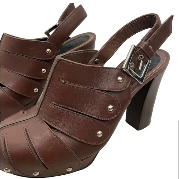 Marni Leather Clogs Heels