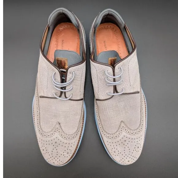 Martin Dingman shoes Mens 8 M Blueberry Countryaire Wingtip Oxford Preppy Career