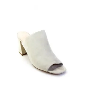 Maryam Nassir Zadeh Women's Peep Toe Block Heel Mules Beige